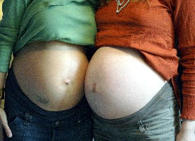 Two pregnant women (Michelle Tribe/Flickr)