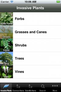 Screen shot from Forest Service iPhone app (U.S. Forest Service)
