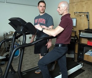 Steven Devor and treadmill