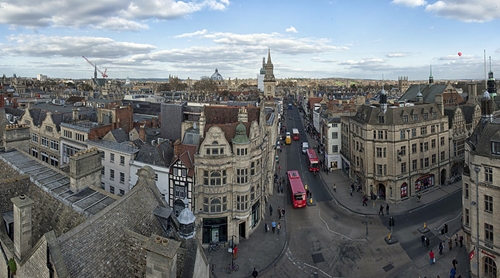 Aerial view of Oxford, U.K.