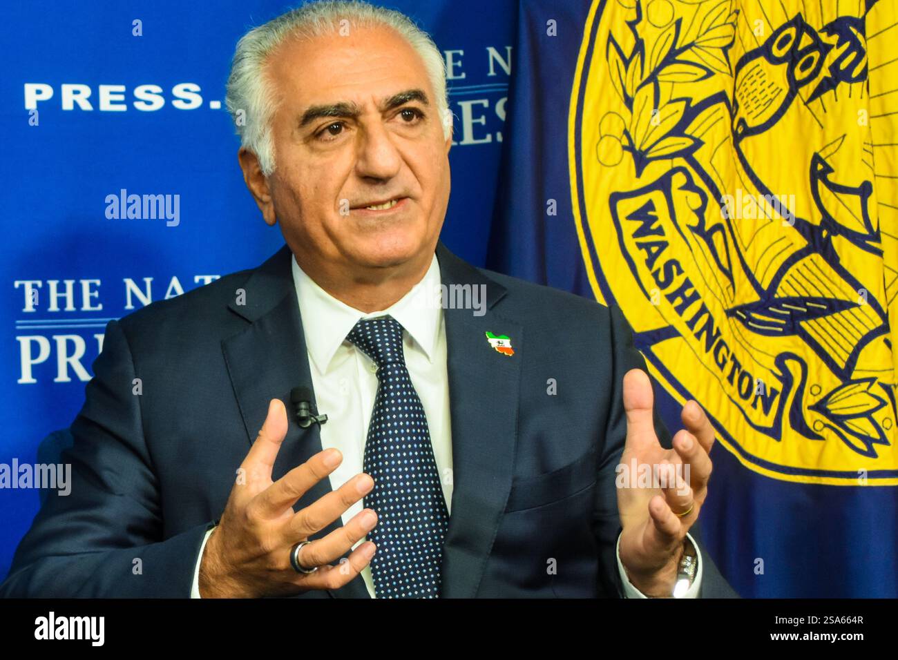 Iranian crown prince Reza Pahlavi