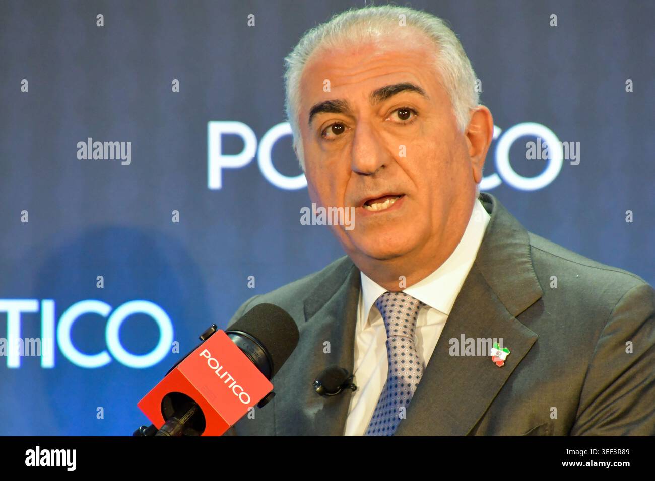 Crown Prince Reza Pahlavi at a Politico event.