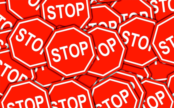 Stop signs graphic