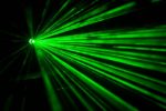 Green laser beams