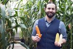 Evan Rocheford and corn