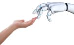 Human and robot hands