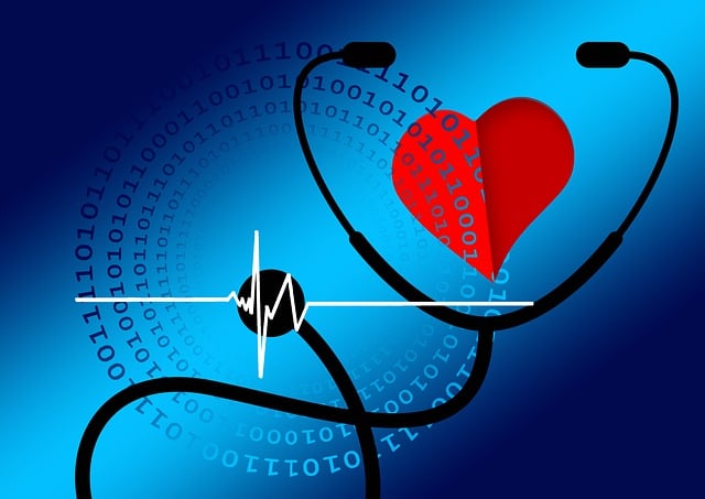 Digital heart health graphic