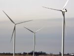 Three wind energy turbines